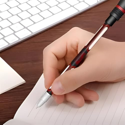 Image of 4 Pcs Spinning Pen Mod Finger Spinner Ball Point Pens Set with Non-Slip Weighted Grip, Rotating Gaming Pen for Students, Office Desk Tricks, Writing Practice & Stress Relief