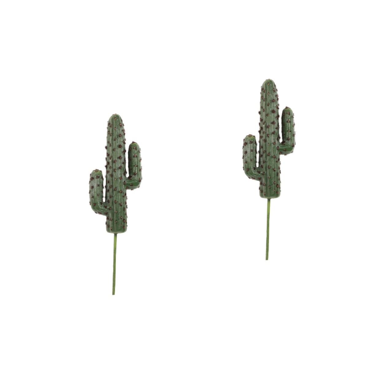 2 Estatuas De Cactus Artificiales Sin Maceta para Modelar para Decorar El Hogar.