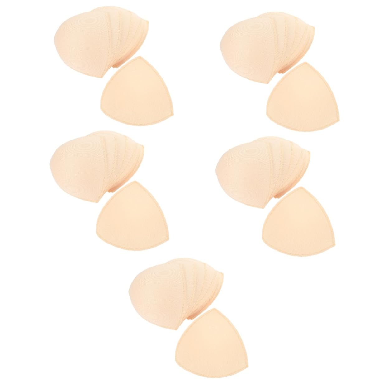 TOYANDONA 20 Pares Inserto De Almohadilla De Pecho Triangular Accesorios Sujetador Almohadillas Para Sujetador Deportivo Almohadilla De Copa De Sujetador Traje De Baño Esponja Perder Yoga