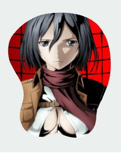 Amazon 進撃の巨人 ミカサ アッカーマン おっぱい ３ｄマウスパッド アニメ 萌えグッズ 通販