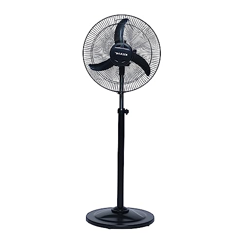 Image of Lazer Force High Speed 400mm Farrata Pedestal Fan Black (Mettallic Black)