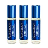 Pure Instinct Roll-On (3-Pack) - The Original Pheromone Infused Essential Oil Perfume Cologne - Unisex Attracts Men and Women - TSA Ready