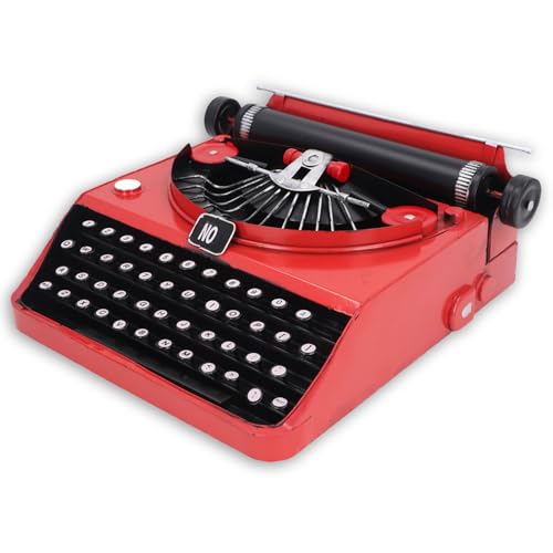 Modelo de Máquina de Escribir Manual Retro Clásico, Teclado y Decoración de Metal, Regalos para Aliviar el Estrés para Mujeres