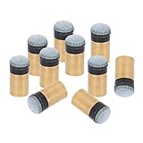 FÁCIL DE INSTALAR: No se requieren clips de pegamento / herramienta para arreglar rápidamente sus tacos de billar durante el juego.