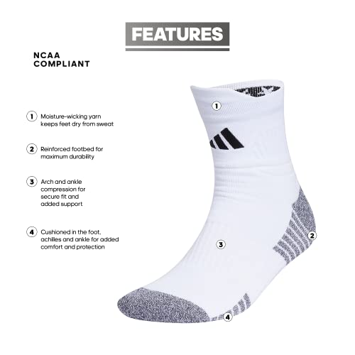 adidas 5-Star Football High Quarter Ankle Socks for Men and Womens Team Sports2
