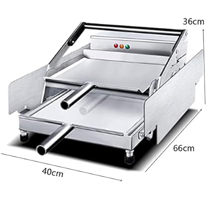 MNSRRN Kommerzielle doppelseitige Aluminiumplatten-Burger-Maschine, Doppelschicht-Backen-Burger-Maschine Antihaft 12 Burger-Heizungs-Brot-Maschine, gebrauchte Küchen Fast-Food-Restaurants – Bild 3