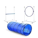 Better Sporting Dogs 3 Piece Essential Dog Agility Equipment Set | Agility Jump | Tire Jump | Tunnel