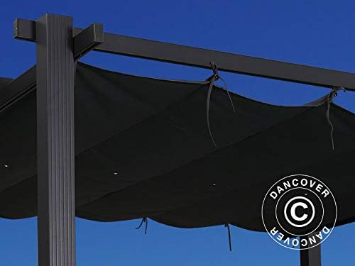 Close-up of the Dancover Santa Cruz Pergola Pavilion's canopy attachment points.