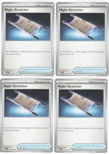 Night Stretcher 061/064 - Shrouded Fable – Pokemon Card Lot x4 Playset