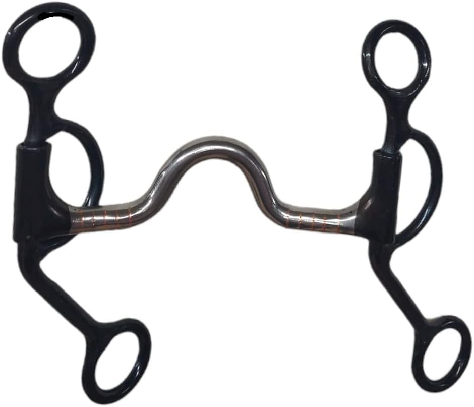 Dutton Bits LMS Swept Back Cheek Ported Equine Bit