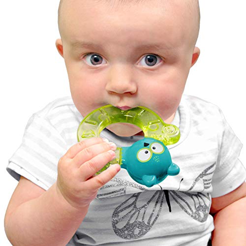 Image of bbluv - Gumi - Chillable Textured Teething Toy (Owl, Lime)