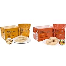 Emergency Food Ration Bars, Peanut Flavor/Multi Vitamins Survival Tabs Supply for Outdoor Camping Snowstorm Earthquake Disaster Preparedness Kit, 12pcs per box a total of 2 boxes