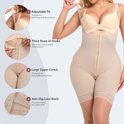 woahee Fajas Colombianas for Women Tummy Control Body Shaper - image 4