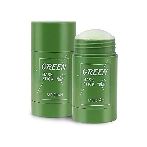 Green Tea Purifying Clay Stick Mask,For Face Moisturizes Oil Control,Deep Clean Pore,Exfoliating Mask,, Improves Skin,Suitable for All Skin (1PCS, Green Tea Mask) Cover