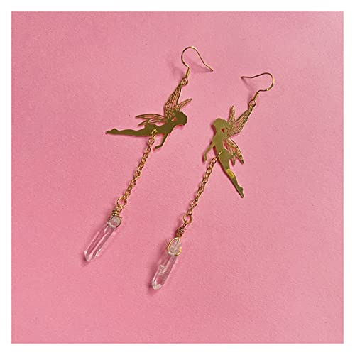 Boucles d'oreilles en cristal légères avec crochets confortables pour dames