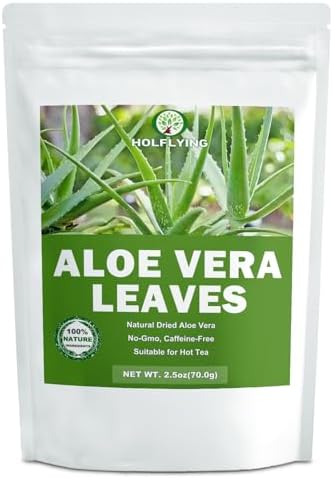 Dried Aloe Vera Leaves Sliced - 2.5 oz, Cut & Sifted, All-Natural...