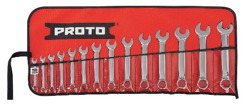 Proto - J1200MES-14 - Combo Wrench Set, Short, Metric, 12Pt, 14 PC