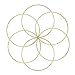 Price comparison product image ABOAT Set of 6 Dream Catcher Metal Rings, Macrame Ring for Dream Catcher and Crafts, Gold, 6 Inch