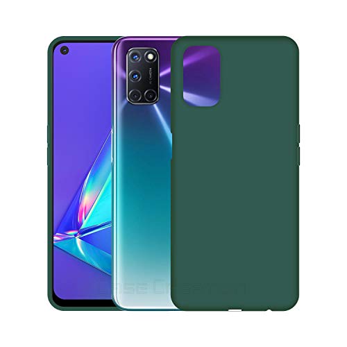 Image of Case Creation Luxurious OG Series for Oppo A52 Case Cover,Anti-Dirty Slim Case Frosted Matte Cute Candy TPU Raised Bezel (Splash of Color) Back Cover for OppoA52 -Lake Green