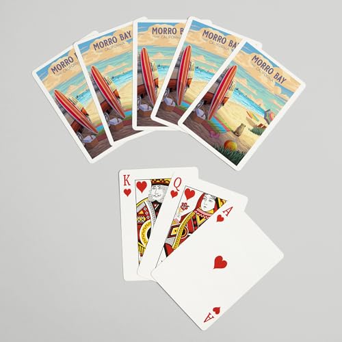 Baraja de cartas poker Lantern Press Morro Bay 52 naipes miniatura 7
