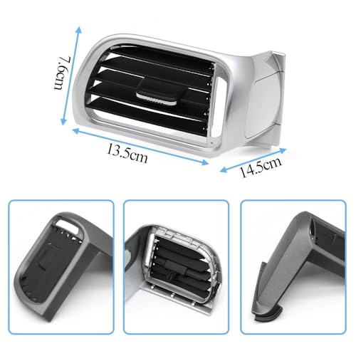 Cubierta de panel de salida de aire para coche 997 con control de flujo optimizado 4