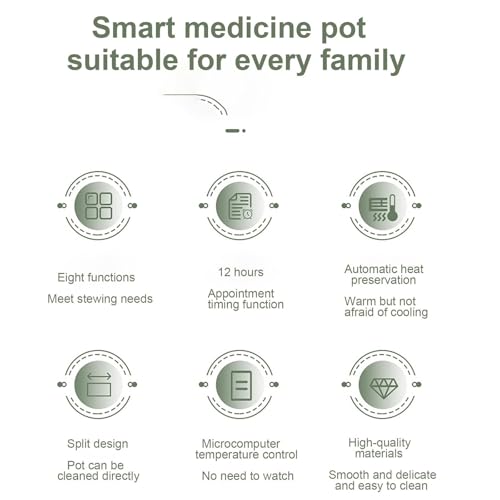 Olla eléctrica de cerámica para medicina china 4L miniatura 7
