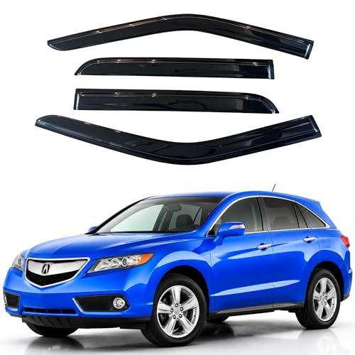 Image of IG Window Visors Fit for 2013-2018 Acura RDX, Out-Channel Rain Guards Vent Wind Deflectors 4PC, Car Accessories for 13-18 Acura RDX