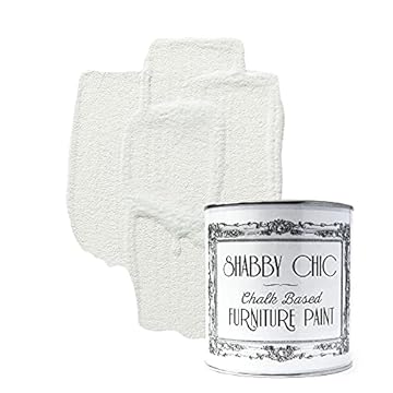 Shabby Chic Chalk Based Furniture Paint, Chalky White - 250 ml | Distressed Matt Finish for Furniture, Home Decor or DIY Projects | Interior & Exterior | Non-Sand, Suitable for Wood, Plastic & Metal