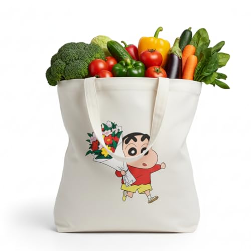 Grocery Cotton Canvas Tote Bag for Women And Girls, Shopping, Col...