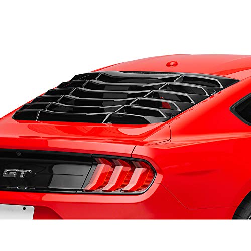 MP Concepts Rear Window Louvers - Gloss Black - for Mustang Fastback 2015-2020