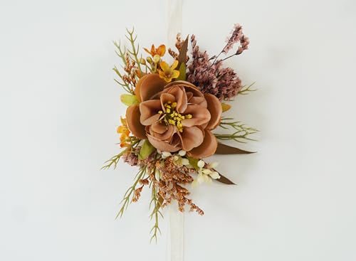 Ramillete y Corsage para Boda, Flores Secas y Seda miniatura 1