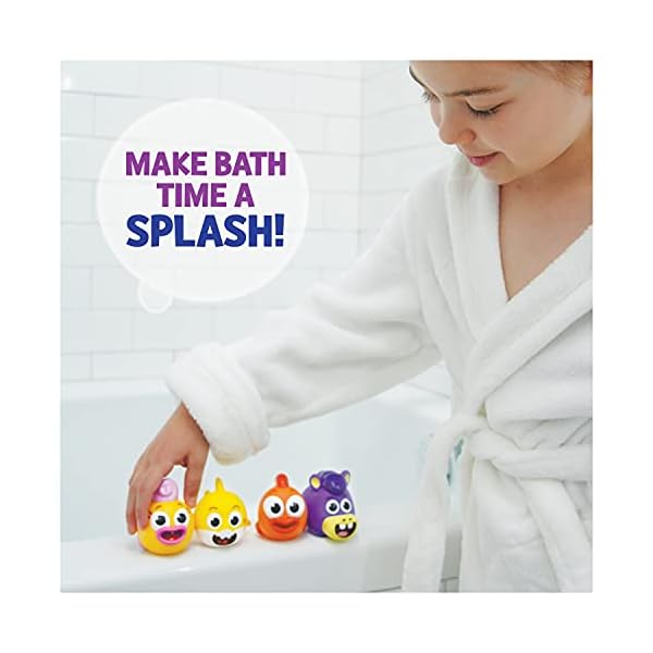 Baby Shark Bath Squirt Toy 4-Pack Big Show! - Image 3