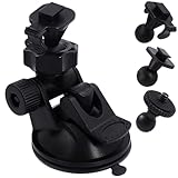 iSaddle CH02A YI Dash Camera Mount Holder Vehicle Video Recorder/Car DVR Camera Windshield & Dashboard Suction Mount Holder for Yi/Apeman/DOD/HP/BlackBox/Spy Tec/Transcend Dash Cam