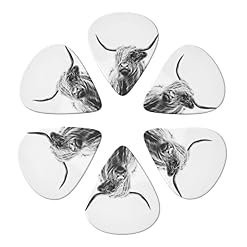 Ensemble de 6 médiators de guitare vache pour guitare acoustique, guitare électrique, basse, ukulélé – fin, moyen et… - Les Beatles, Paul McCartney, John Lennon, RIngo Starr, George Harrison Ensemble de 6 médiators de guitare vache pour guitare acoustique, guitare électrique, basse, ukulélé - fin, moyen et… – Image 3