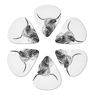 Ensemble de 6 médiators de guitare vache pour guitare acoustique, guitare électrique, basse, ukulélé – fin, moyen et… - Les Beatles, Paul McCartney, John Lennon, RIngo Starr, George Harrison Ensemble de 6 médiators de guitare vache pour guitare acoustique, guitare électrique, basse, ukulélé - fin, moyen et… – Image 3