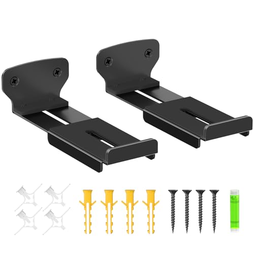 Soporte de Montaje de Pared de Barra de Sonido para Samsung, Vizio, Bose, LG, Sony Soundbar Mount con Profundidad Ajustable 3.54 "-6.3" Soundbar Mounts Bajo TV