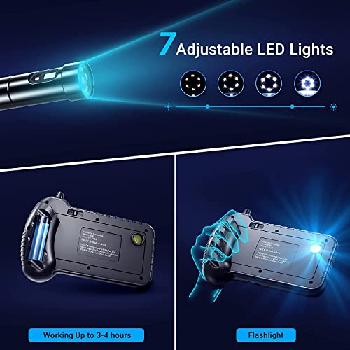 33Ft Dual Lens Inspection Camera, Nidage Borescope With 5" Ips Screen, 1080P Hd Waterproof Industrial Endoscope For Pipe Sewer Drain Plumbing Camera, Carrying Case, 32Gb Card, Snake Camera (10M) #TOP5