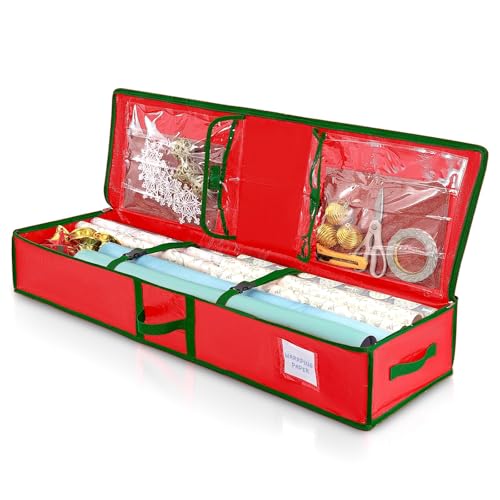 Yeenaiv Bolsa Almacenamiento Papel Regalo, Organizador Rollos Papel De Regalo Bolsa De Almacenamiento Rectangular 103 X 36 X 15.4 Cm Rojo Yeenaiv Bolsa Almacenamiento Papel Regalo, Organizador Rollos Papel De Regalo Bolsa De Almacenamiento Rectangular 103 X 36 X 15.4 Cm Rojo