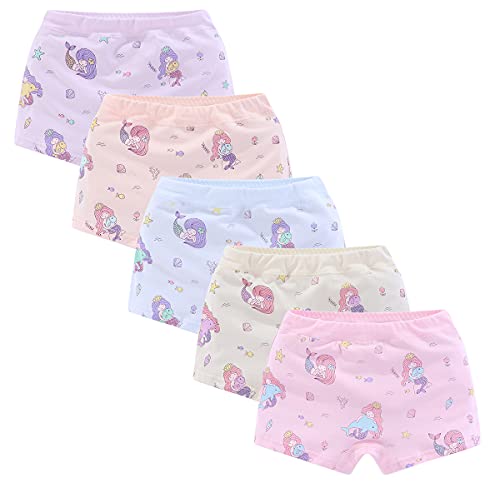 CHUNG Toddler Little Girls Kids Briefs Panties Soft Cotton Boyshort Underwear Pack Big Girl Daily Cute Pattern