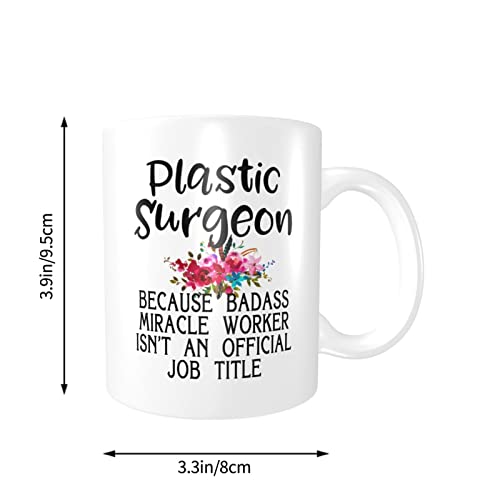 Taza de café cirujano plástico porque Badass Miracle Worker no es un título oficial divertido regalo para cirujanos… - Imagen 5