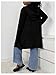RoseSeek Girl's Hooded Open Front Long Cardigan Long Sleeve Ribbed Knit Sweaters Outerwear Black 11Y