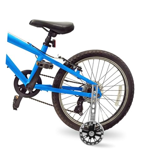 Ruedas de Entrenamiento PRETYZOOM para Bicicleta, ruedas auxiliares resistentes con luz LED parpadeante, soporte oscuro para principiantes miniatura 7