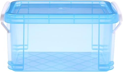 Miniatura 2 de kobeIeen Tarjetero transparente con tapa hermética extraíble, caja de colección de tarjetas de notas, organizador de tarjetas flash para oficina y