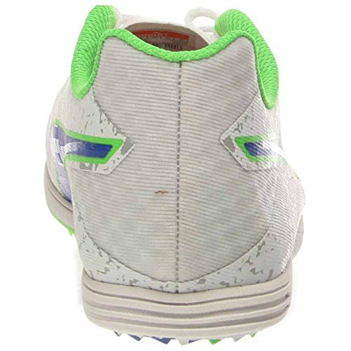 PUMA PUMA Men's TFX Distance V5 Shoe, White/Strong Blue/Fluorescent Green Co, 11.5 M US