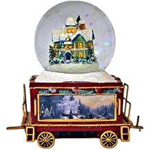 The Bradford Exchange Welcome Family & Friends Christmas Wonderland Express Train Thomas Snowdome Christmas Decoration by Thommas Kinkade 3.5 to 4.5-inches Issue #13
