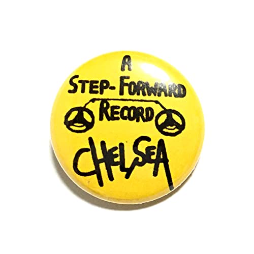 �ʃo�b�W 25mm Step-Forward Records Chelsae �`�F���V�[ Punk Power Pop Glam Garage Punk �p���[�|�b�v �O�������b�N �K���[�W�p���N
