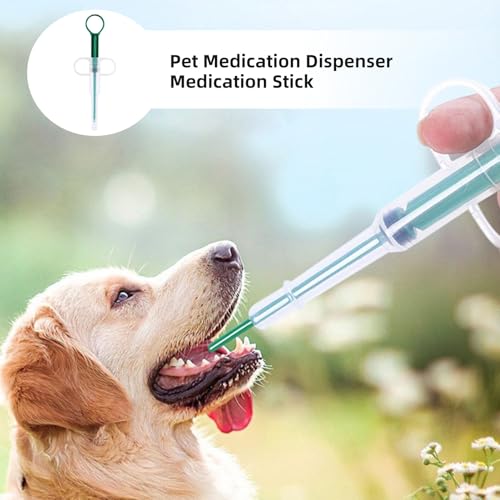 2 Stück Tablettengeber für Katzen,Katze Tabletten Pill Feeder,Cats Tablette Tabletteneingeber,Animal Medikamenten Shooter Dispenser Assist,Silikon Versteck Feeders Spritze Assistent für Pet Pille