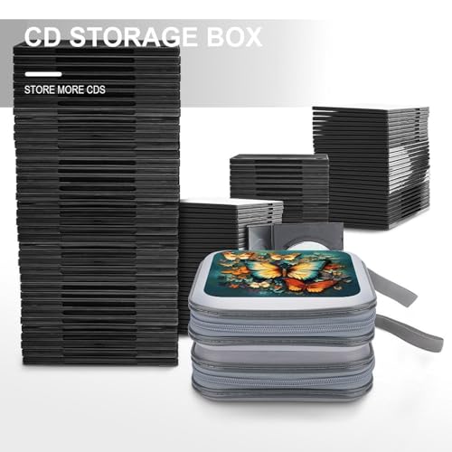 Étui pour 40 CD et DVD rigide portable format One Size pour voiture - 6