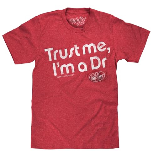 Tee Luv Distressed Dr Pepper Trust Me I'm A Dr T-Shirt