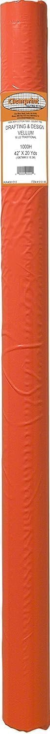 Clearprint 42" x 20 Yards 1000H Design Vellum Roll, 16 lb., 100% Cotton, 1 Each